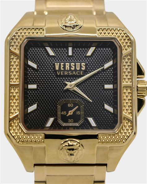 versus versace mens ankleboots brown with red lining|versace men's watch.